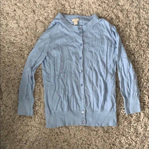Light Blue J.Crew Clare Cardigan - Picture 1 of 3
